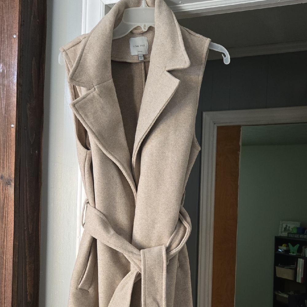 Love Tree Tan Quilted Vest